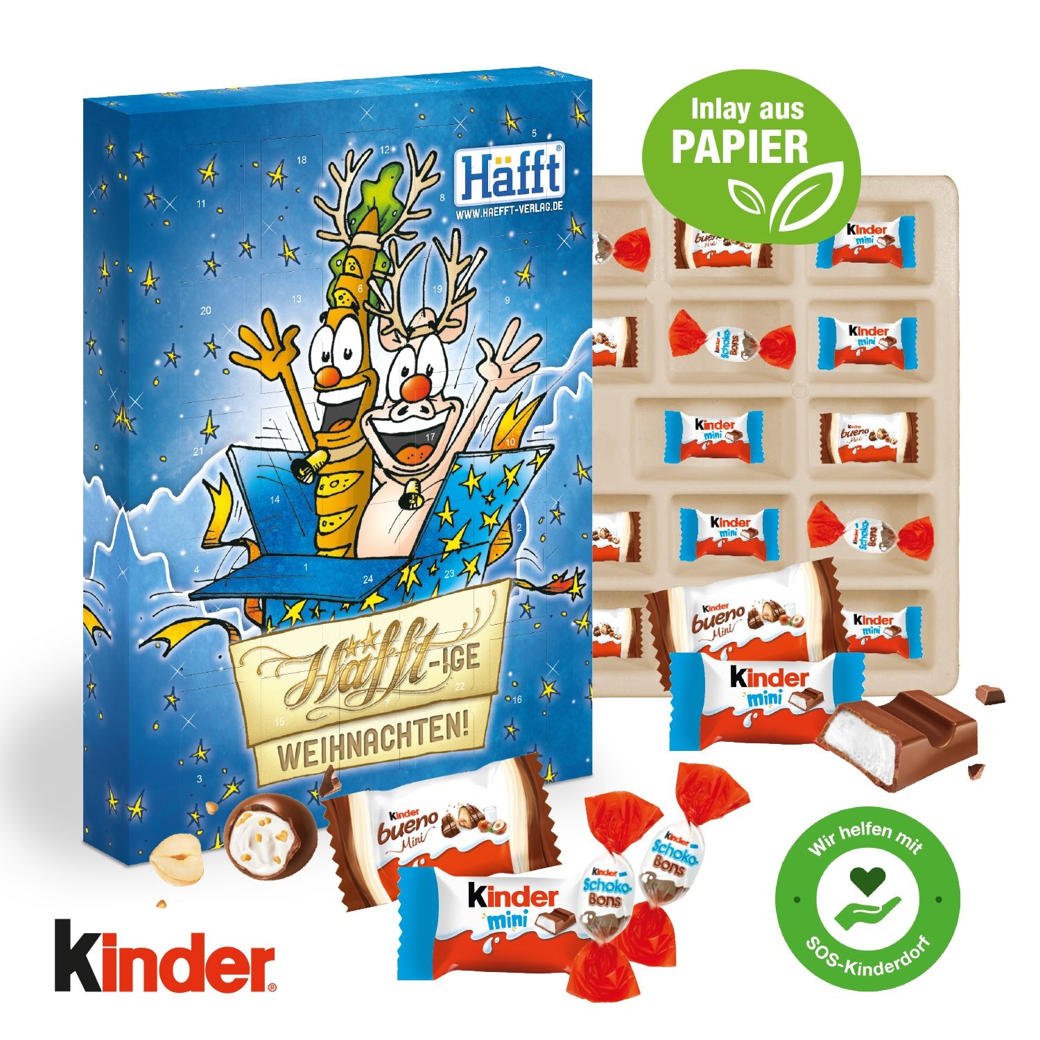 CD55402-02Adventskalender kinder® „Happy Moments“_ Inlay aus Papier_ Individuelles Motiv
