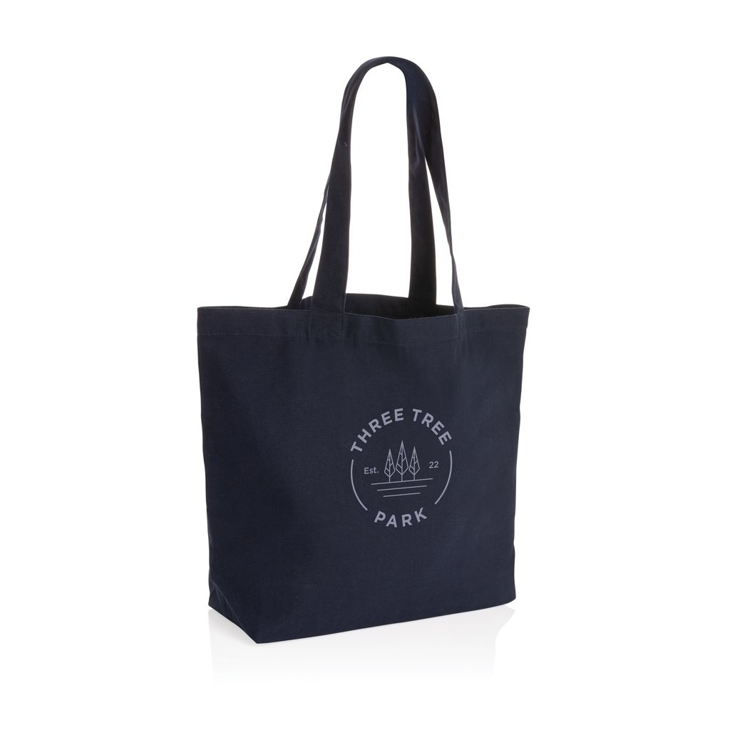 XDP762.96-5Impact Aware™ 240g_m² rcCanvas Shopper _ Tasche_ ungefaerbt_ navy blau