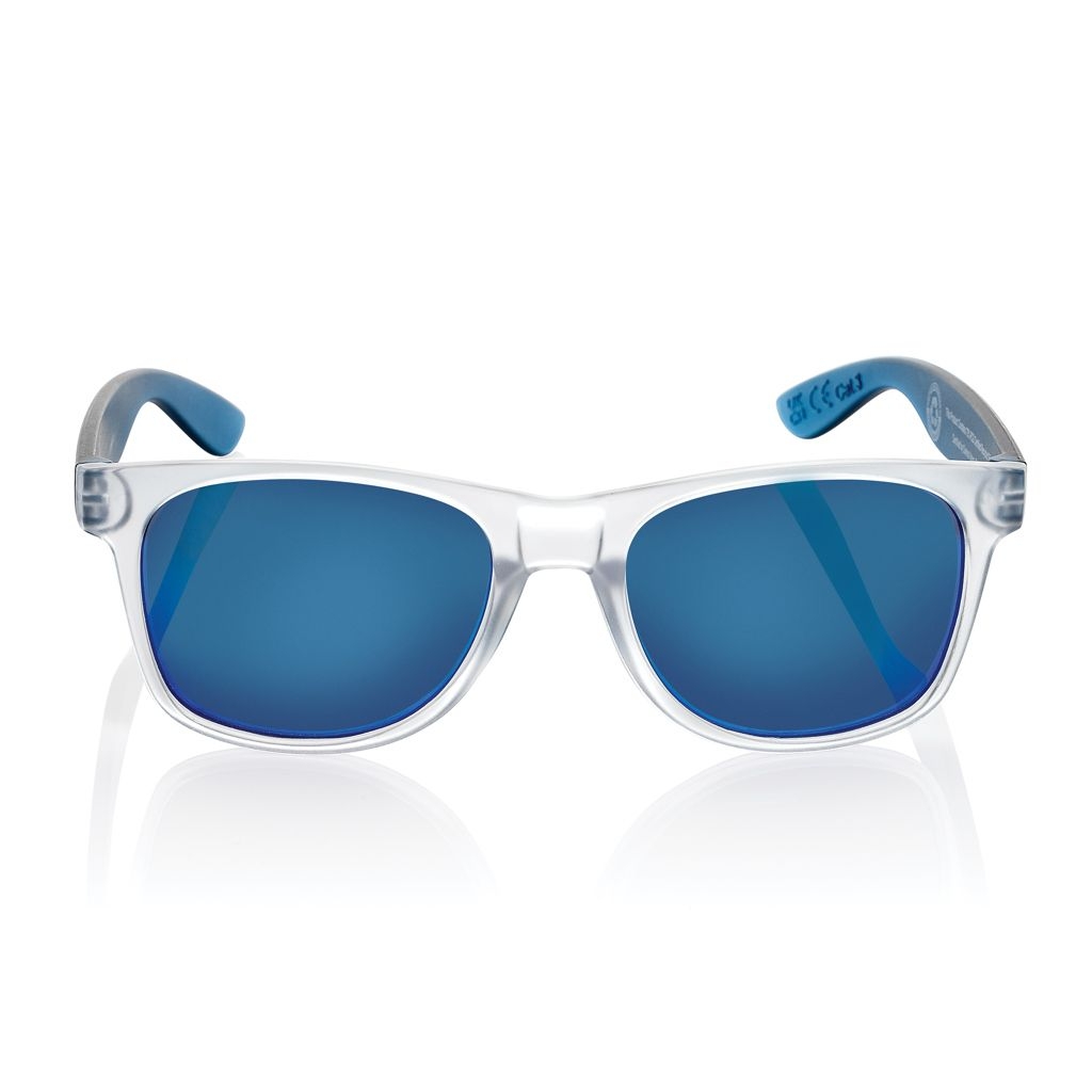 XDP453_87-05Gleam Sonnenbrille aus RCS rec. PC mit verspiegelten Glaesern_ blau