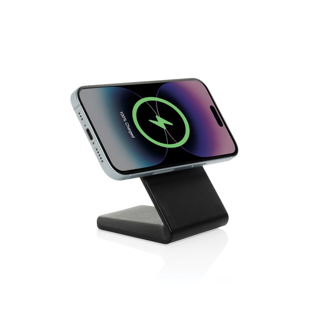 XDP309_09-01VoltPerch 15W magnetischer Wireless Charger aus RCS rec. ABS_ schwarz