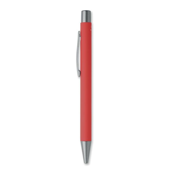 MO3222-05Nali Druckkugelschreiber recy. Alu_ rot