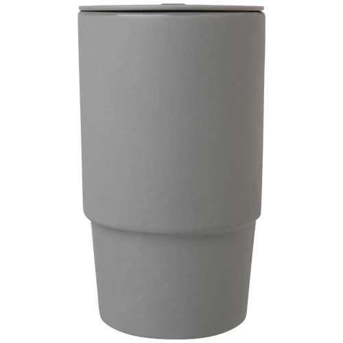 PF100896-2Carter 450 ml Keramiktasse mit Kunststoffdeckel_ grau