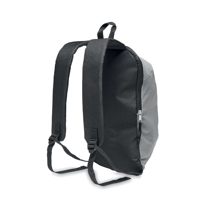 MO6131-16Visiback Reflektierender Rucksack 600D_ mattsilber