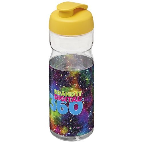 PF210436-15H2O Active® Base Tritan™ 650 ml Sportflasche mit Klappdeckel_ transparent klar_gelb