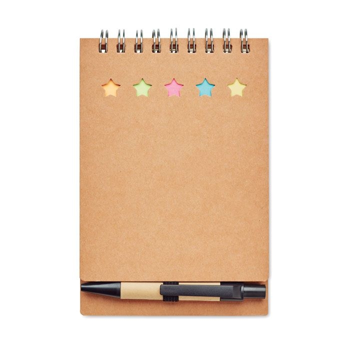 MO8107-13Multibook Notizbuch mit Klebezetteln_ beige
