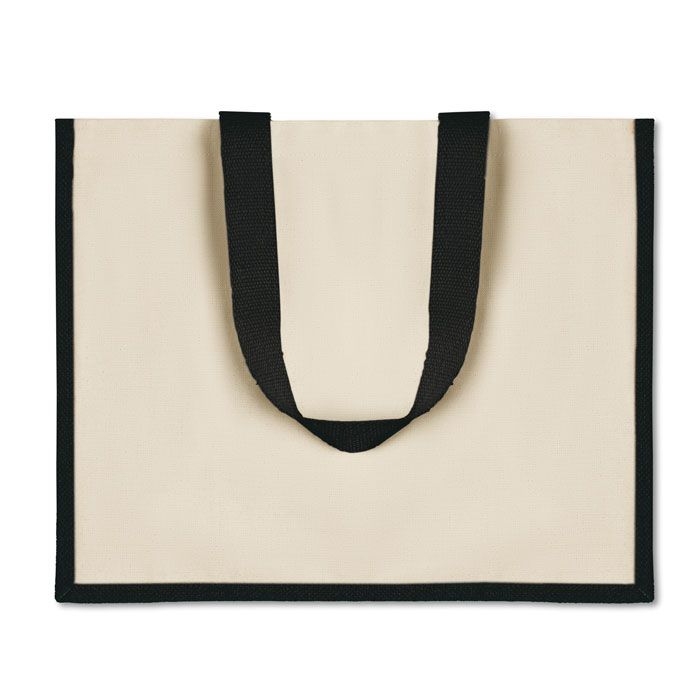MO8967-03Campo De Fiori Jute_Canvas Shopper_ schwarz