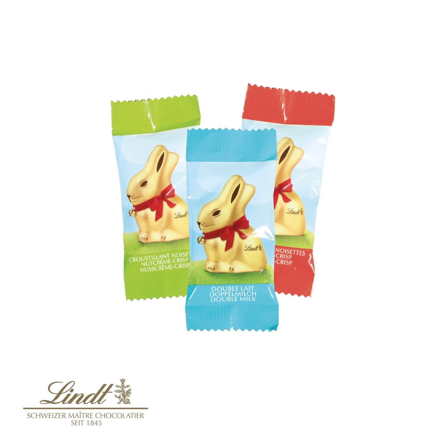 CD94706-01Lindt 2D-Goldhaeschen im Werbebriefchen_ gemischt