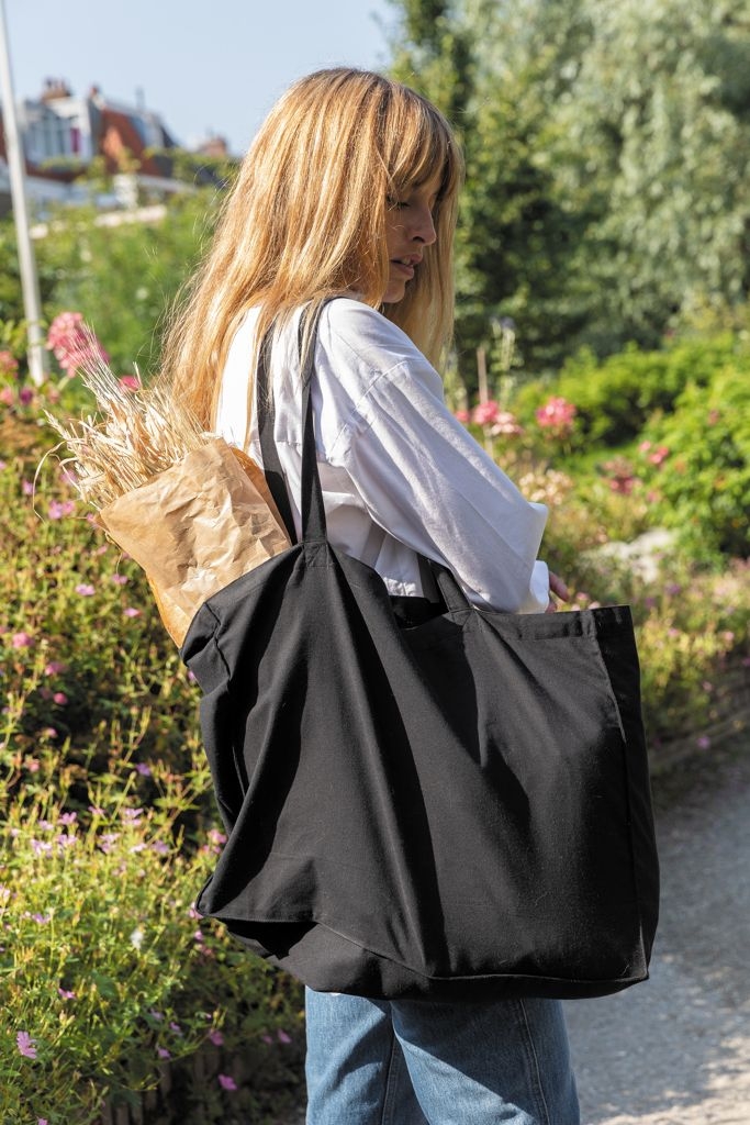 XDP762.65-1Impact AWARE™ recycelte Baumwoll-Shopper 145gr_ schwarz