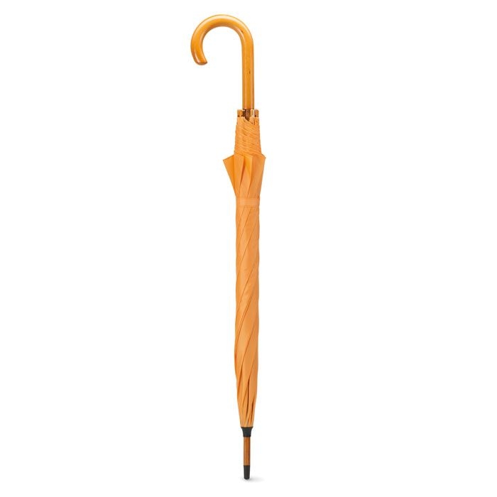KC5131-10Cumuli Automatikschirm mit Holzgriff_ orange