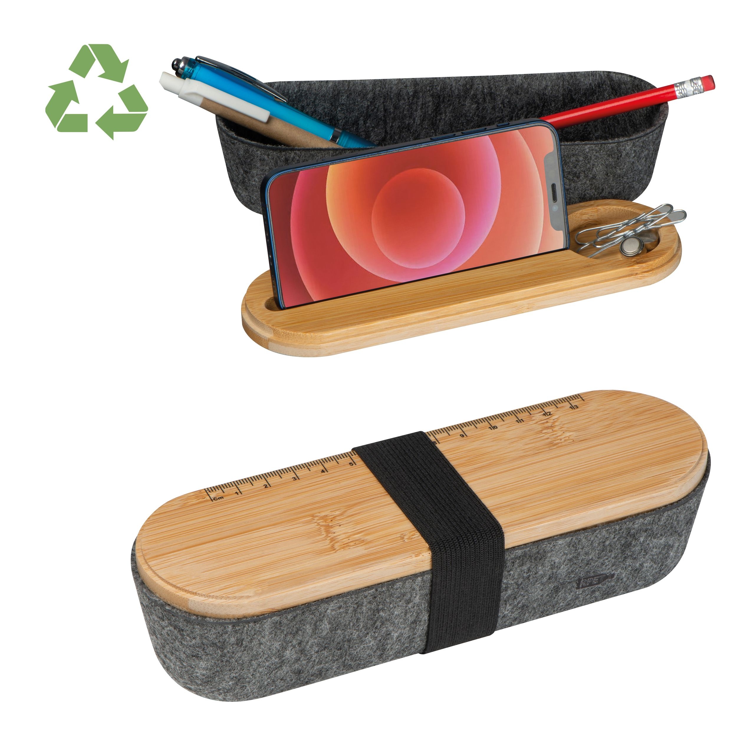 MA23859-77Etui fuer Schreibgeraete LUISE_ anthrazit