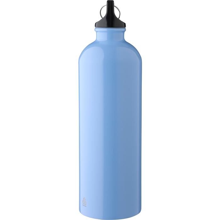 GI1204263-02Recycelte einwandige Edelstahlflasche _750 ml_ Emeric_ weiss