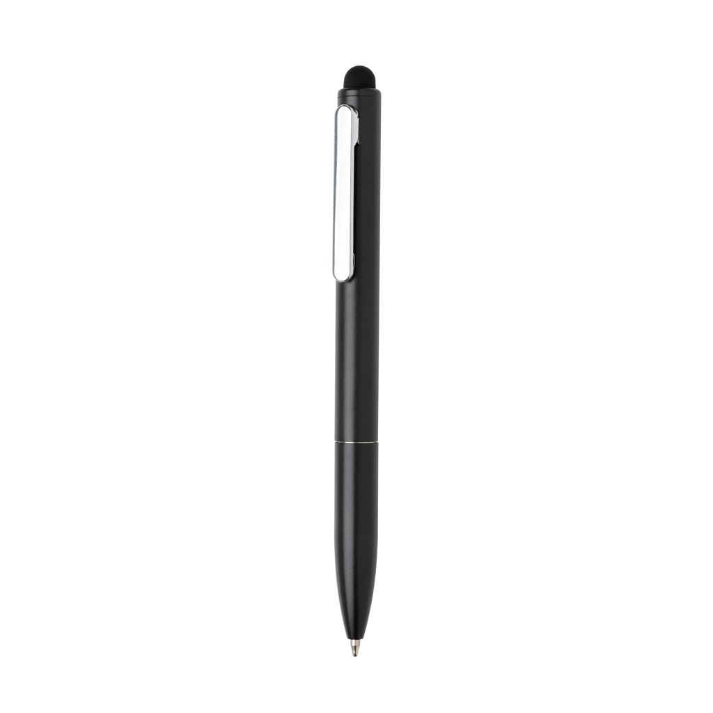 XDP611.23-1Kymi Stift mit Stylus aus RCS recyceltem Aluminum_ schwarz