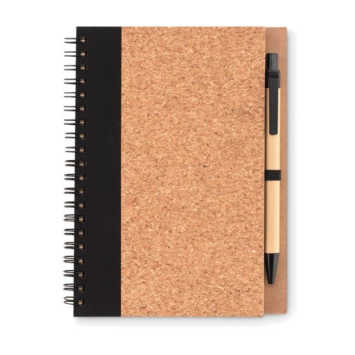 MO9859-03Sonora Pluscork Notizbuch mit Kork-Cover_ schwarz
