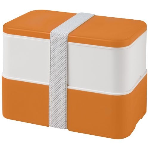 PF210470-7MIYO 700_700 ml Doppel-Lunchbox_ orange_weiss_weiss