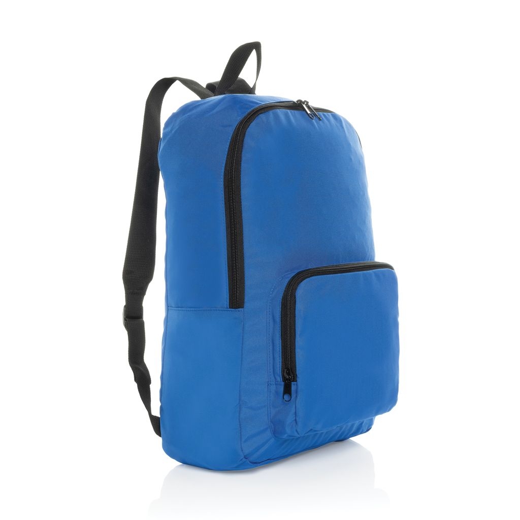 XDP763.19-05Dillon AWARE™ RPET faltbarer klassischer Rucksack_ Koenigsblau