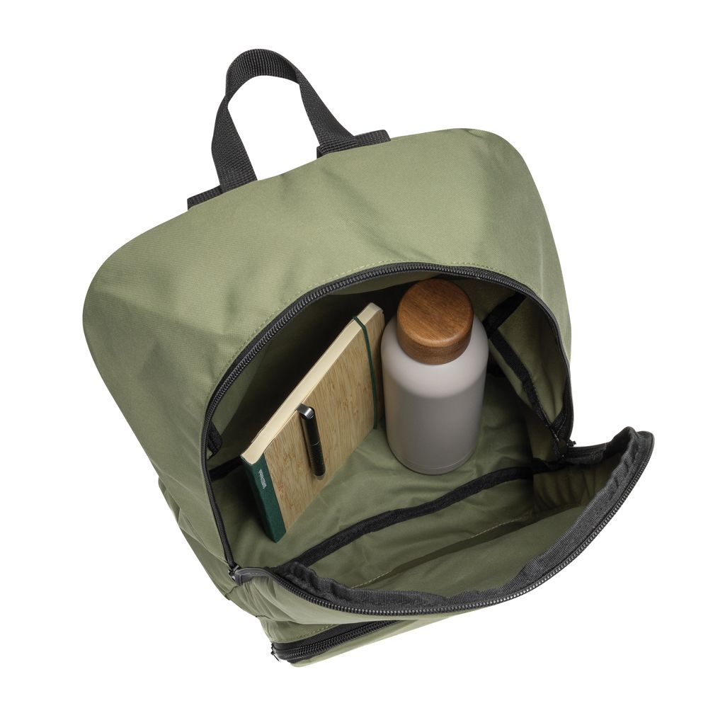 XDP763.19-07Dillon AWARE™ RPET faltbarer klassischer Rucksack_ gruen