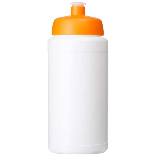 PF210288-10Baseline Rise 500 ml Sportflasche_ weiss_orange