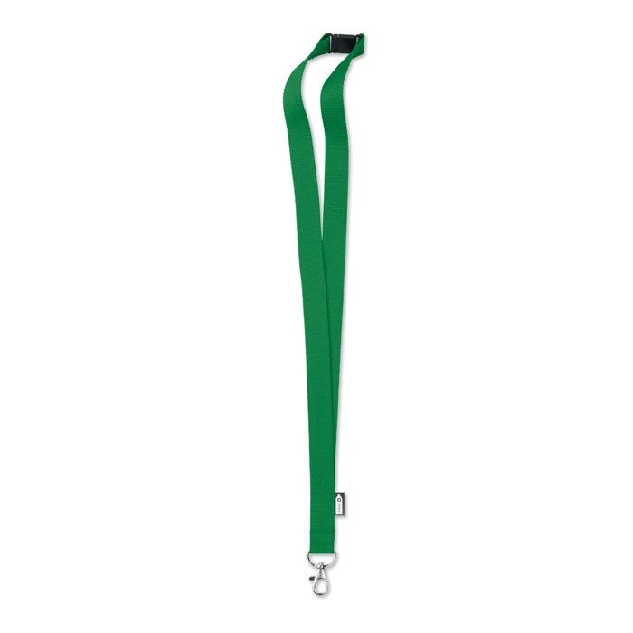 MO6100-09Lany Rpet Lanyard RPET 20mm_ gruen