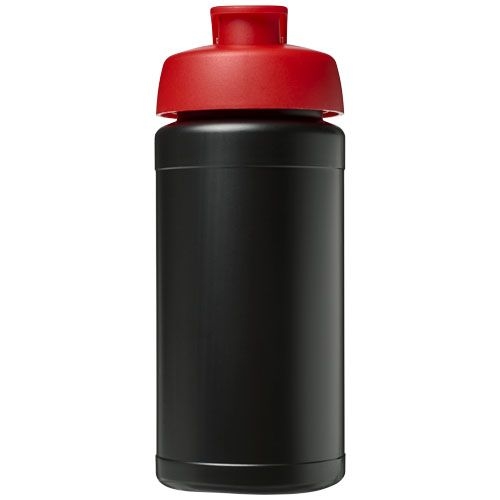 PF210068-15Baseline® Plus 500 ml Sportflasche mit Klappdeckel_ schwarz_rot