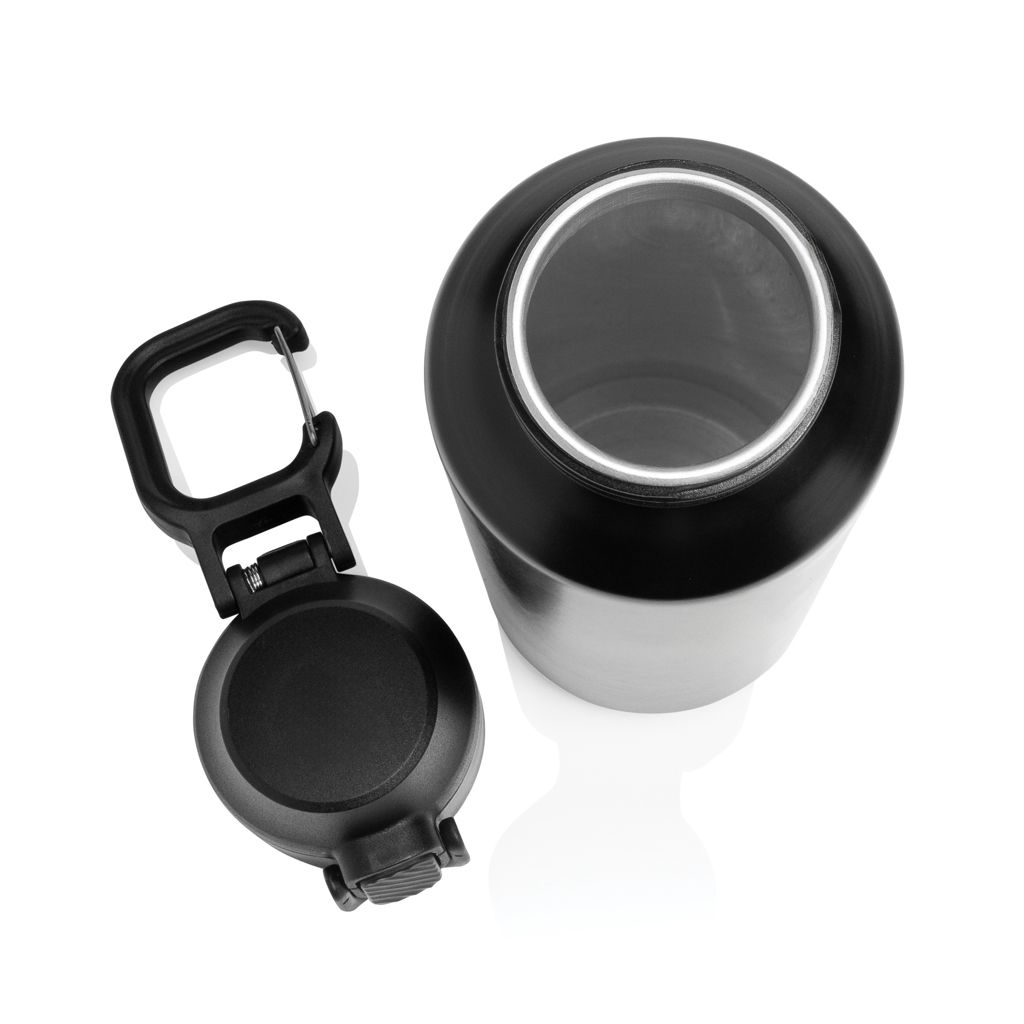 XDP437.50-01Via RCS Re-Steel Sportflasche mit Verschluss_ 600ml_ schwarz