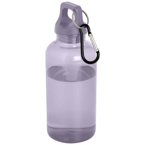 PF100778-7Oregon 400 ml RCS-zertifizierte Trinkflasche aus recyceltem Kunststoff mit Karabiner _ fliederfarben