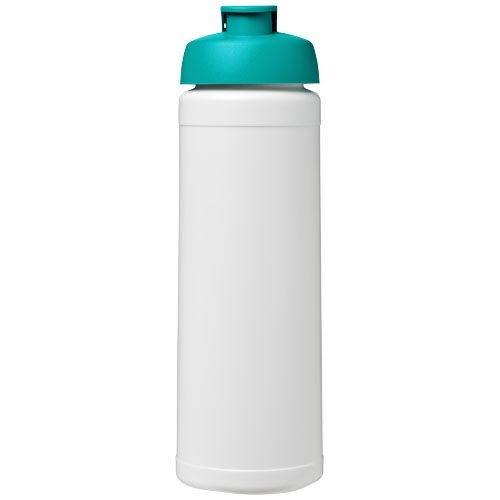 PF210070-6Baseline® Plus 750 ml Flasche mit Klappdeckel_ weiss_aquablau