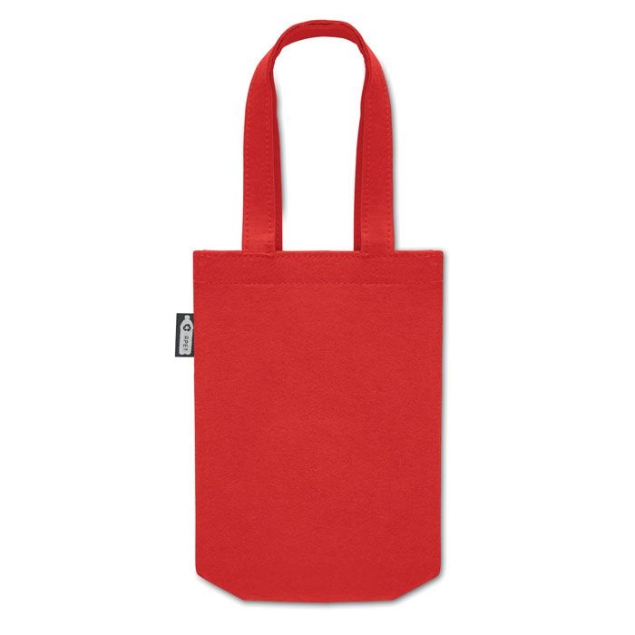 MO2408-05Feltote Kleine Tasche RPET-Filz_ rot