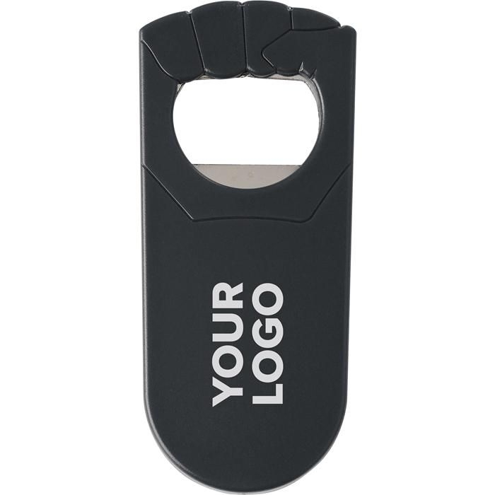 GI708984-01Flaschenoeffner aus Kunststoff Tay_ schwarz