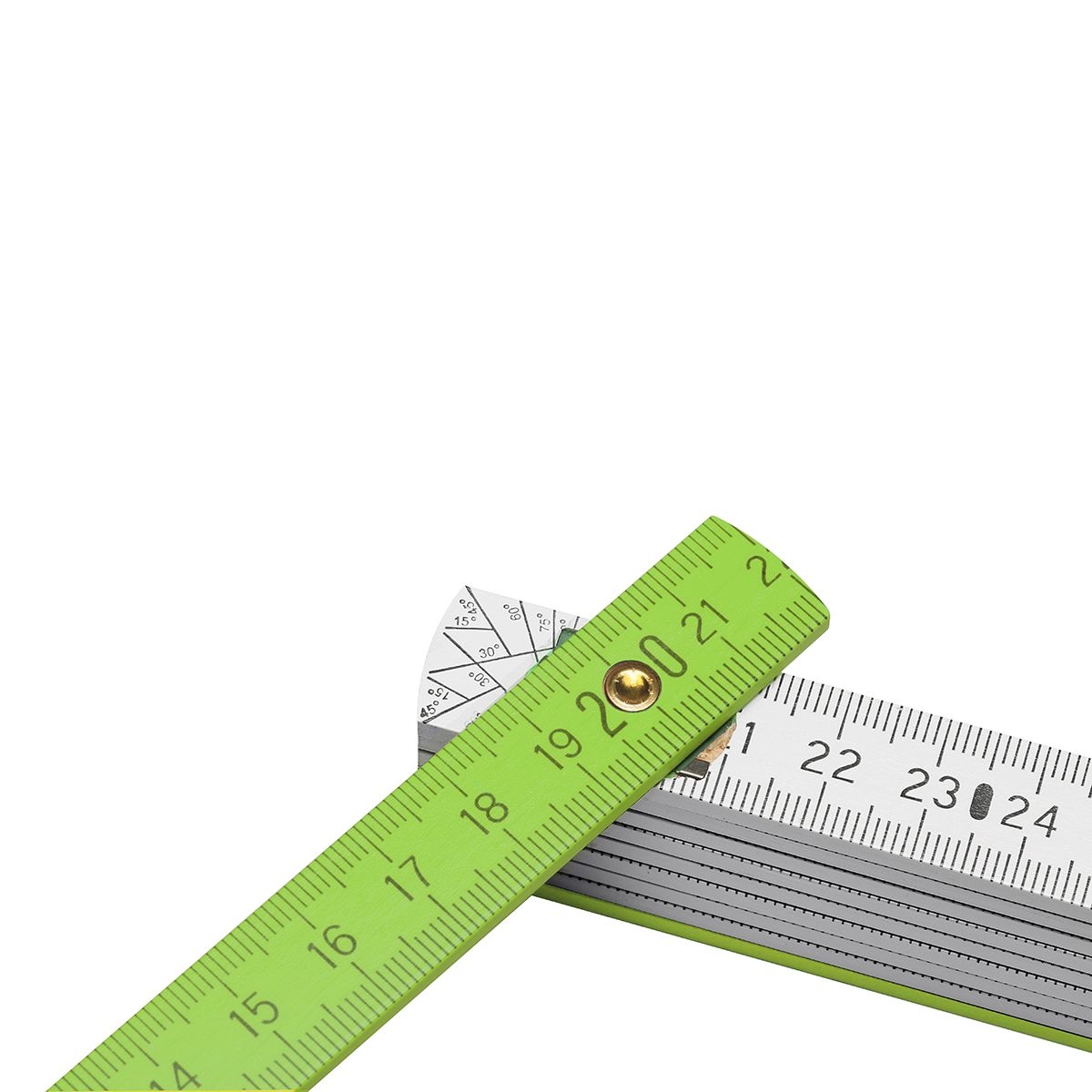 HE8662-0-2HZollstock Holz _Colour_ weiss_ hellgruen