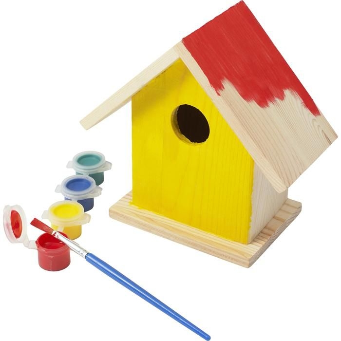 GI8868-11Vogelhaus mit Malset Wesley_ brown