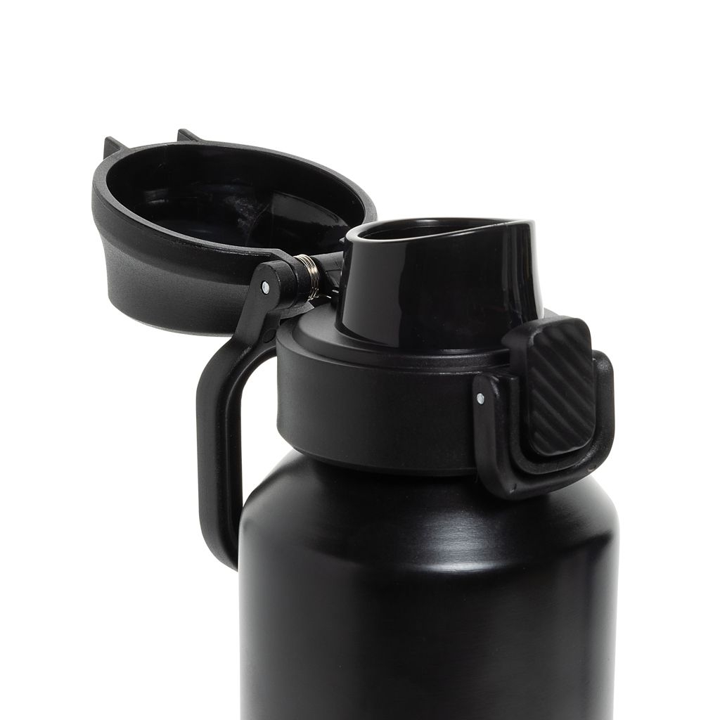 XDP437.50-01Via RCS Re-Steel Sportflasche mit Verschluss_ 600ml_ schwarz