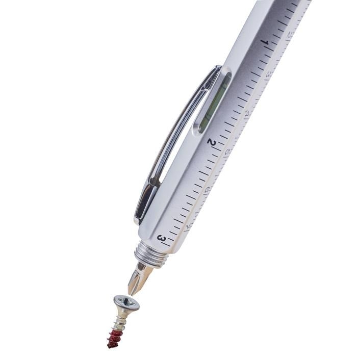 GI8465-32Multifunktionskugelschreiber aus Kunststoff Giuliana_ silber