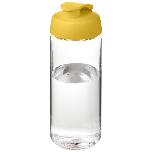 PF210445-15H2O Active® Octave Tritan™ 600-ml-Sportflasche mit Klappdeckel_ transparent klar_gelb