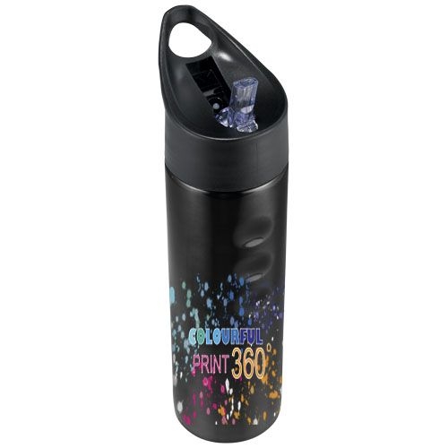 PF100464-1Trixie 750 ml Edelstahl Sportflasche_ schwarz