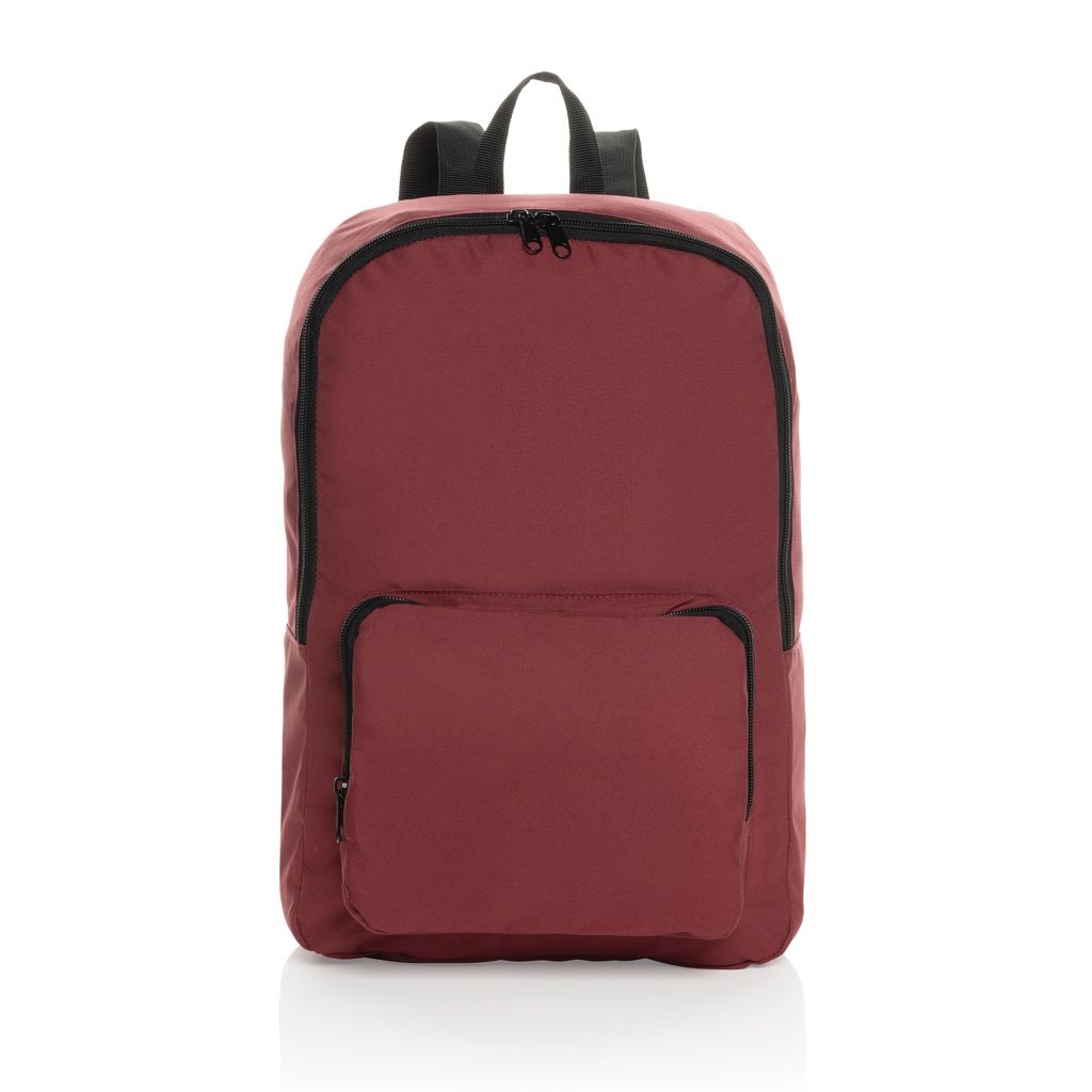 XDP763.19-04Dillon AWARE™ RPET faltbarer klassischer Rucksack_ rot