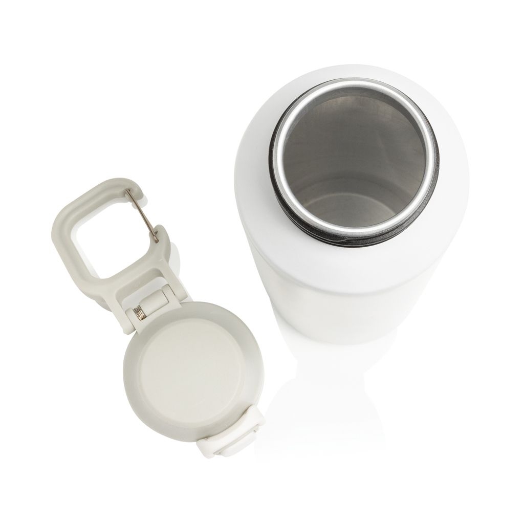 XDP437.50-03Via RCS Re-Steel Sportflasche mit Verschluss_ 600ml_ weiss