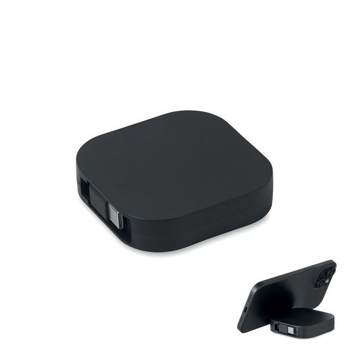 MO2924-03Linea 100 Einziehbares Ladekabel 100W_ schwarz