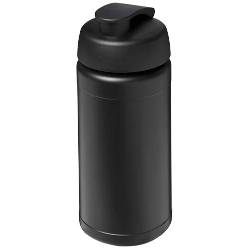 PF210289-4Baseline Rise 500 ml Sportflasche mit Klappdeckel_ schwarz_schwarz