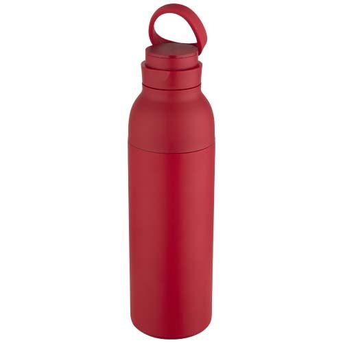 PF100838-2Illuminate 650 ml RCS doppelwandige Isolierflasche aus recyceltem Edelstahl_ rot