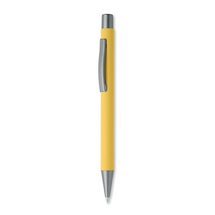 MO3222-08Nali Druckkugelschreiber recy. Alu_ gelb