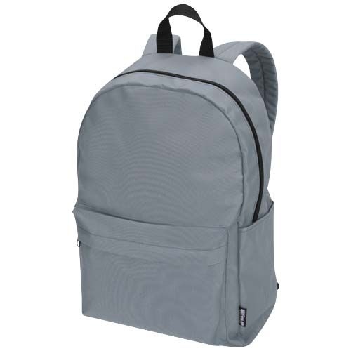 PF130096-8Byron 14_ GRS-recycelter City Laptop Rucksack 14 L_ grau