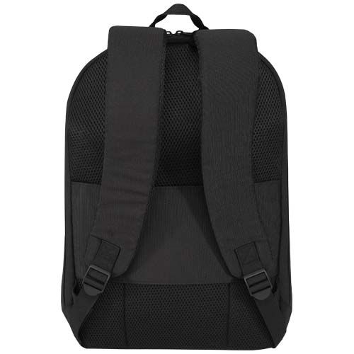 PF130110-3Luma 15_ GRS Laptop-Rucksack aus recyceltem Material mit Diebstahlschutz 10L_ schwarz