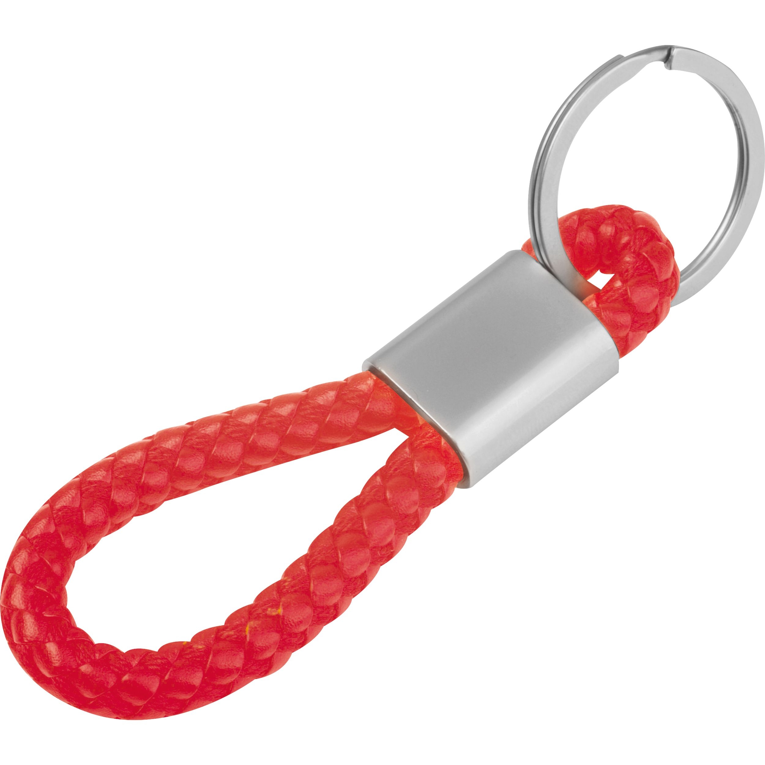 MA95466-05Metall-Schluesselanhaenger mit Kordel ERNEST_ rot