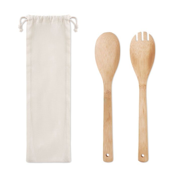 MO9903Mayen Set Salatbesteck Bambus
