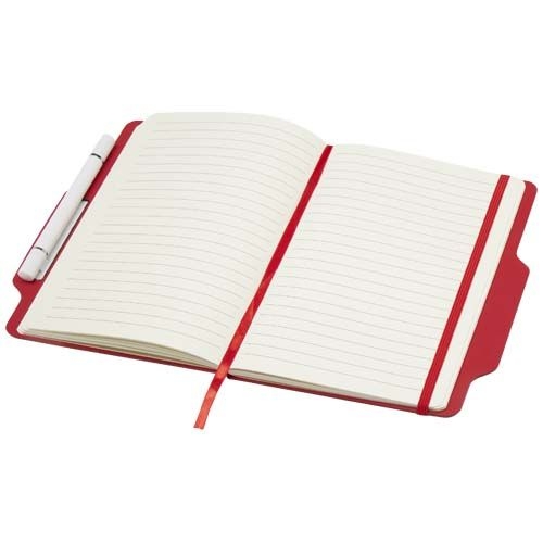 PF107969-1Nexus A5 Hardcover Notizbuch mit Kugelschreiber und Bleistiftset _schwarze Mine_ rot