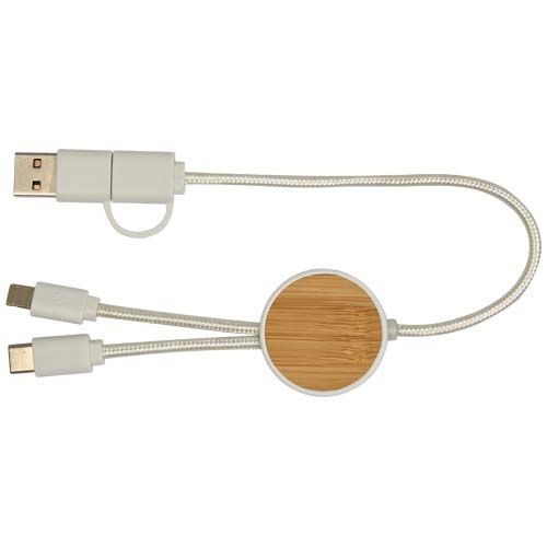 PF124421-1Chechia 30 cm 5-in-1 Kabel aus recyceltem Kunststoff fuer Datenuebertragung und 27W Schnellladung mit