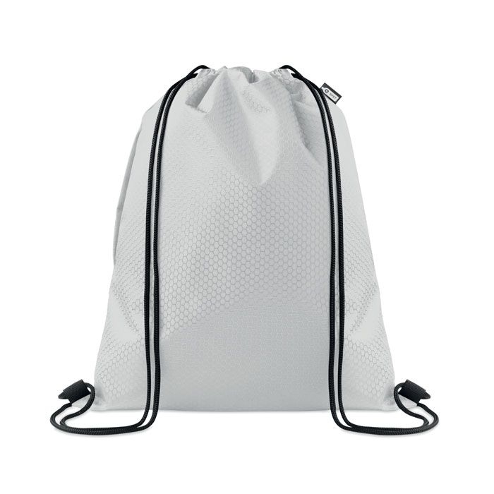 MO2920-06Daykit Beutel mit Kordelzug 420D RPET_ weiss