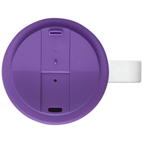 PF210420-12Brite-Ameriano® Grande 350 ml Isolierbecher mit auslaufsicherem Schraubverschluss_ weiss_lila