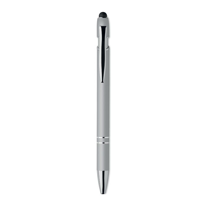 MO2798-14Siparo Druckkugelschreiber mit Stylus_ silber