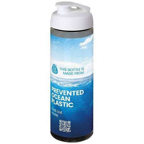 PF210483-2H2O Active® Eco Vibe 850 ml Sportflasche mit Klappdeckel_ kohle_weiss